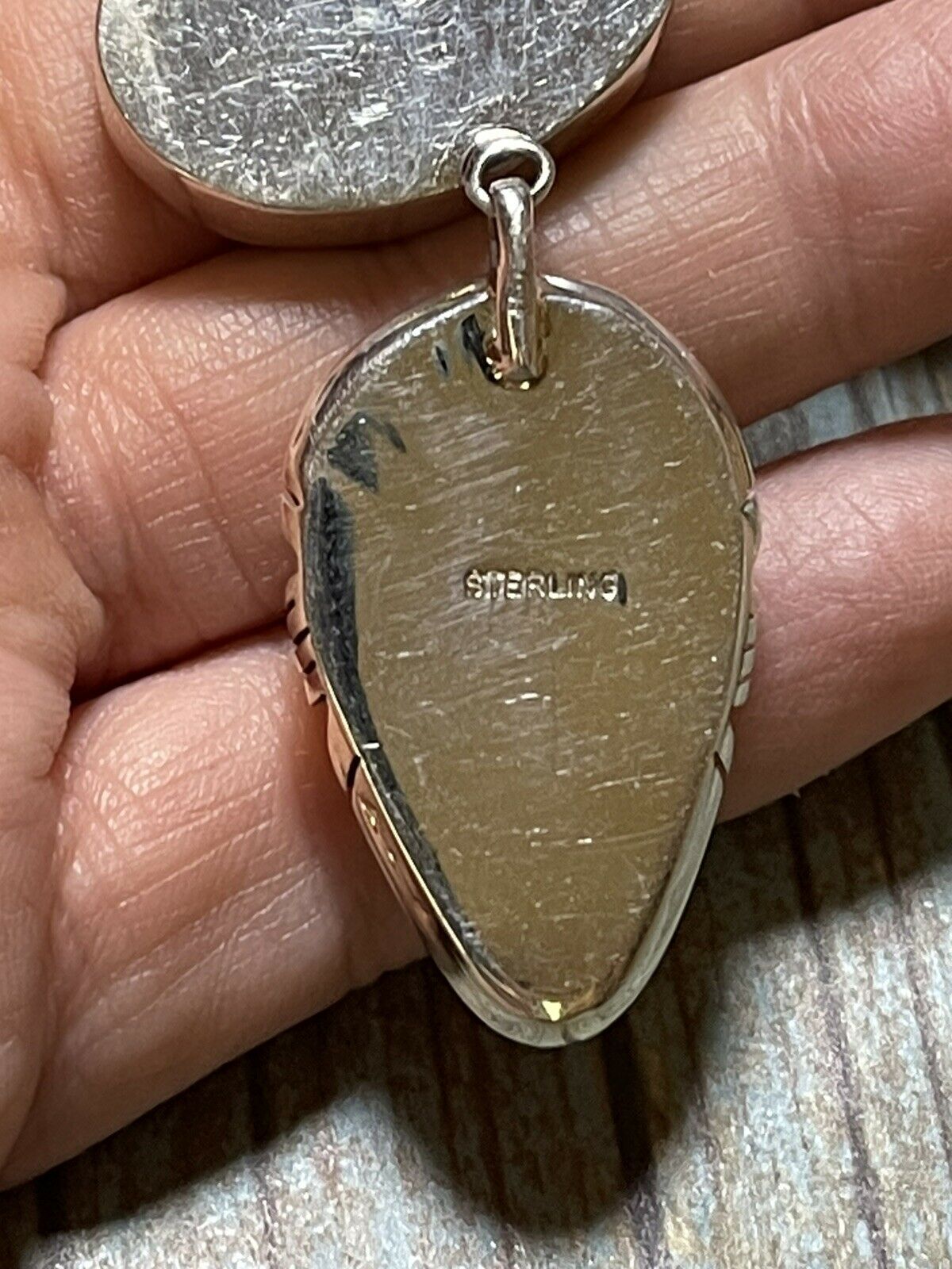 Navajo Bumblebee & Sterling Silver Lariat Necklace