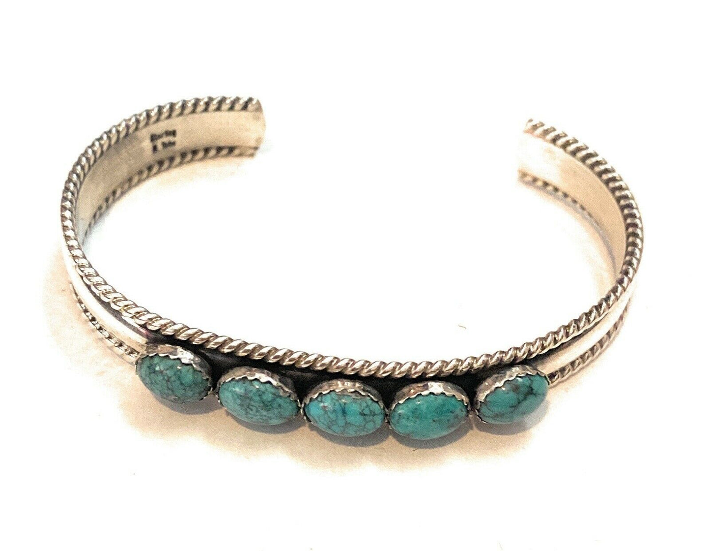 Navajo Sterling Silver & Turquoise Cuff Bracelet
