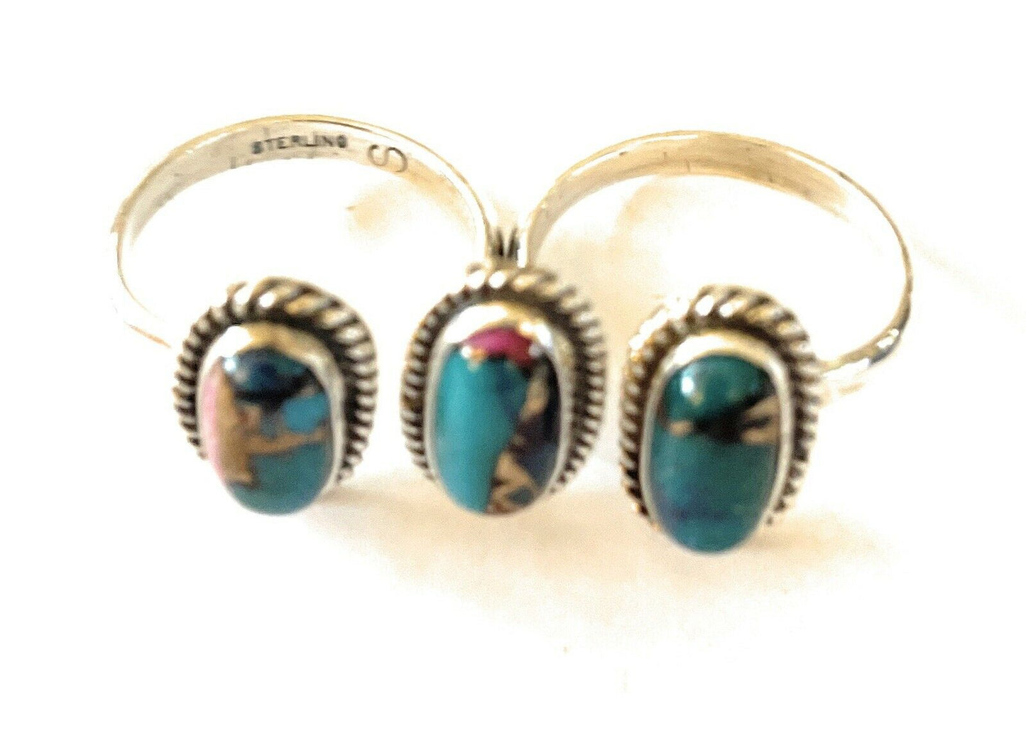 Navajo Purple Dream & Sterling Ring Adjustable