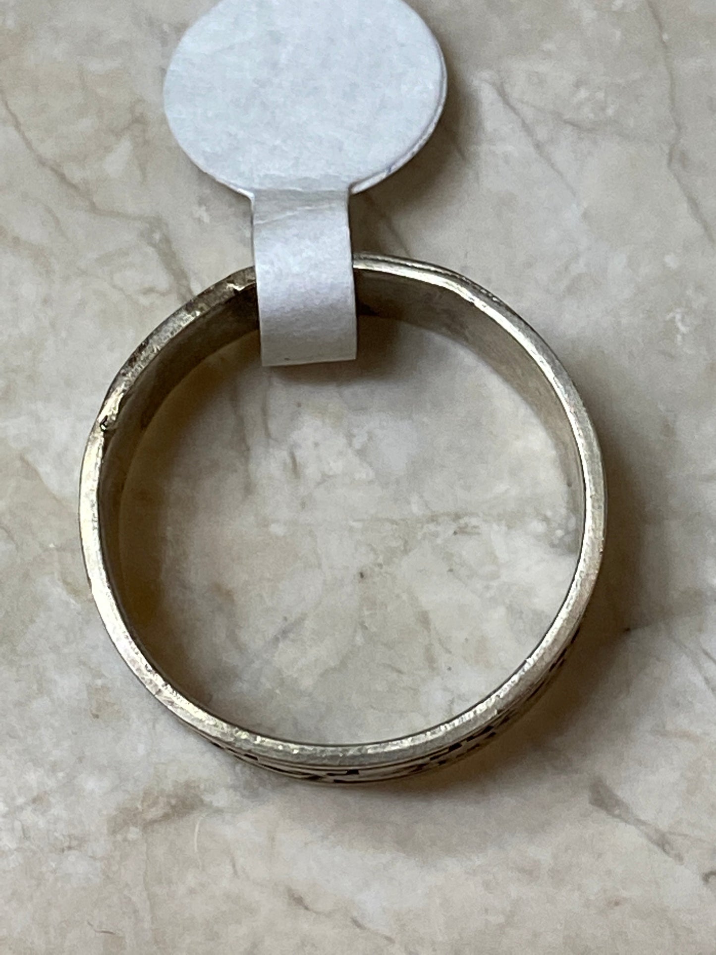 Navajo Sterling Silver Tribal Ring Size 9.5
