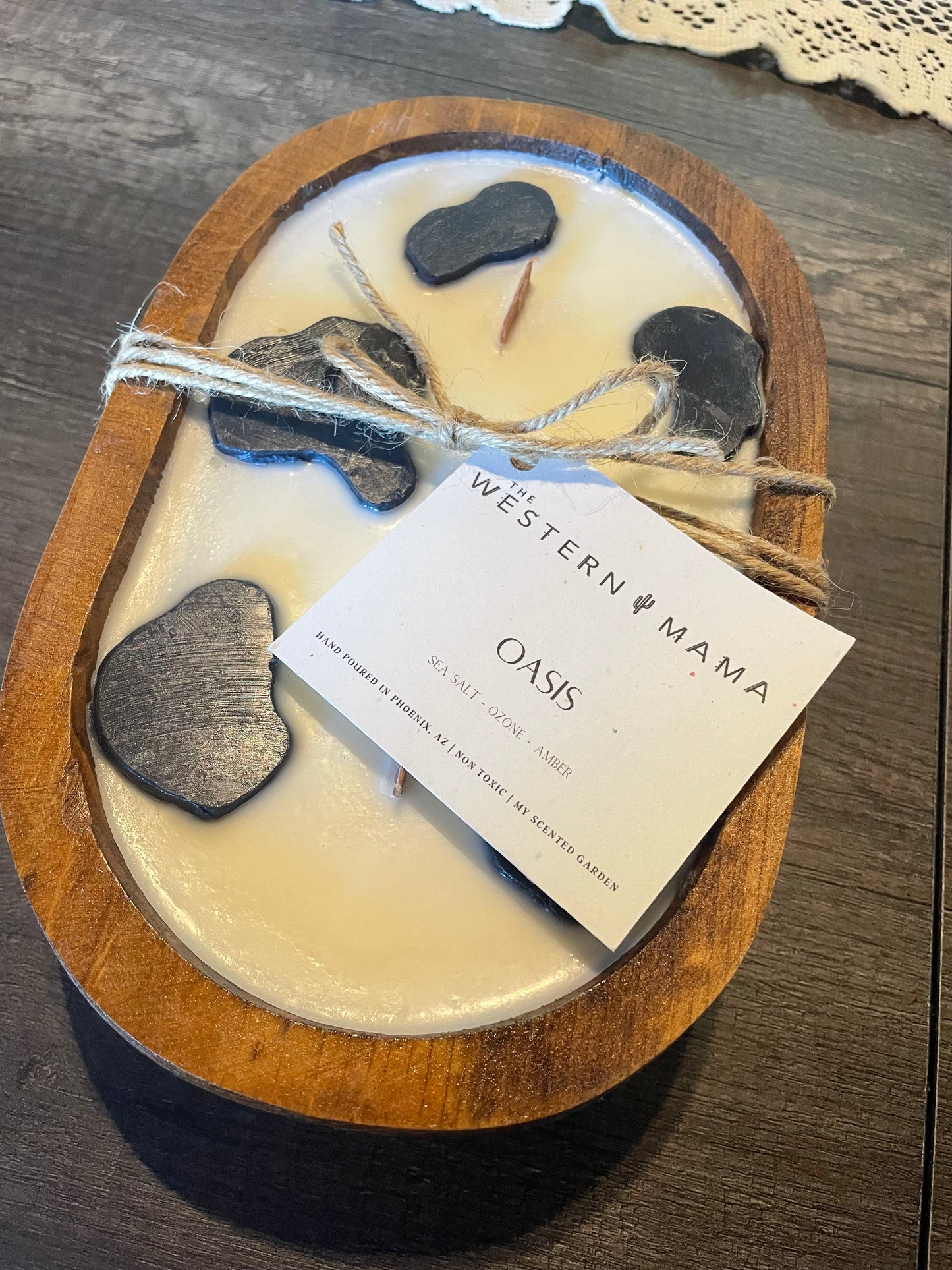 Cowprint Bowl Candles