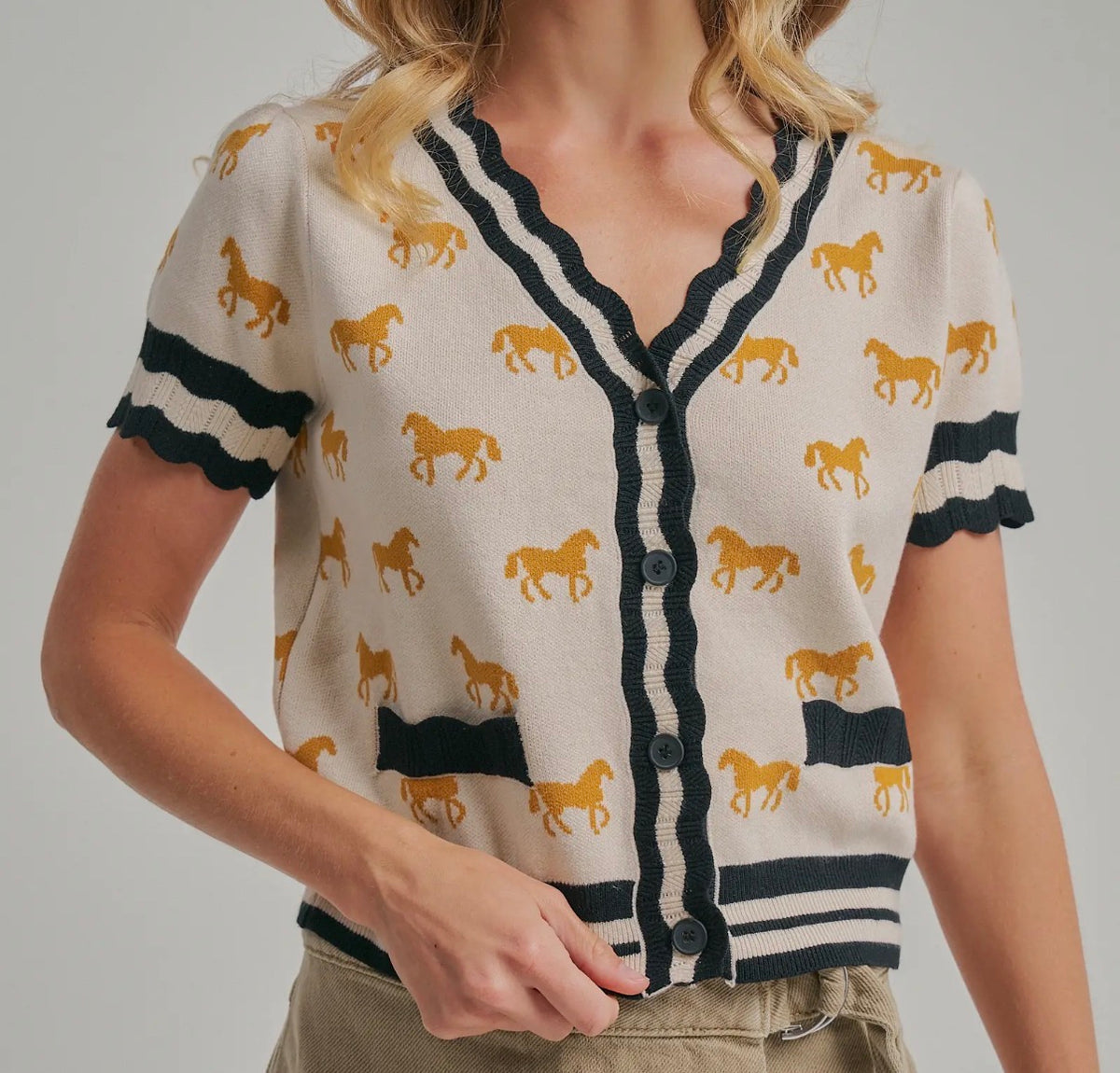 Golden Hour Horse Cardigan