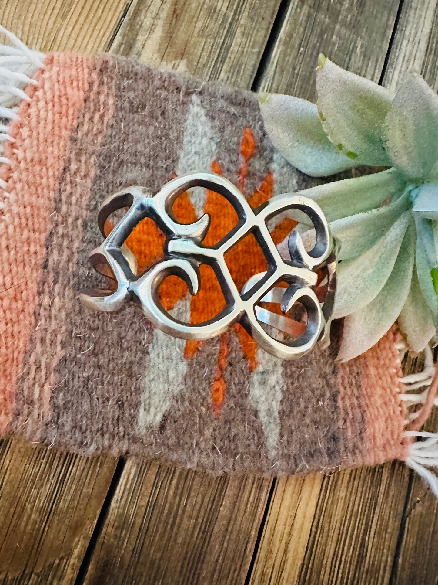 Navajo Sterling Silver Cuff Bracelet