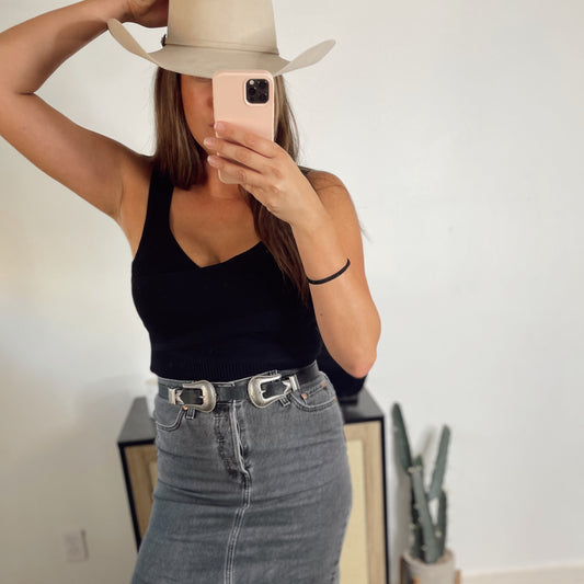 Black Ripped Bodysuit