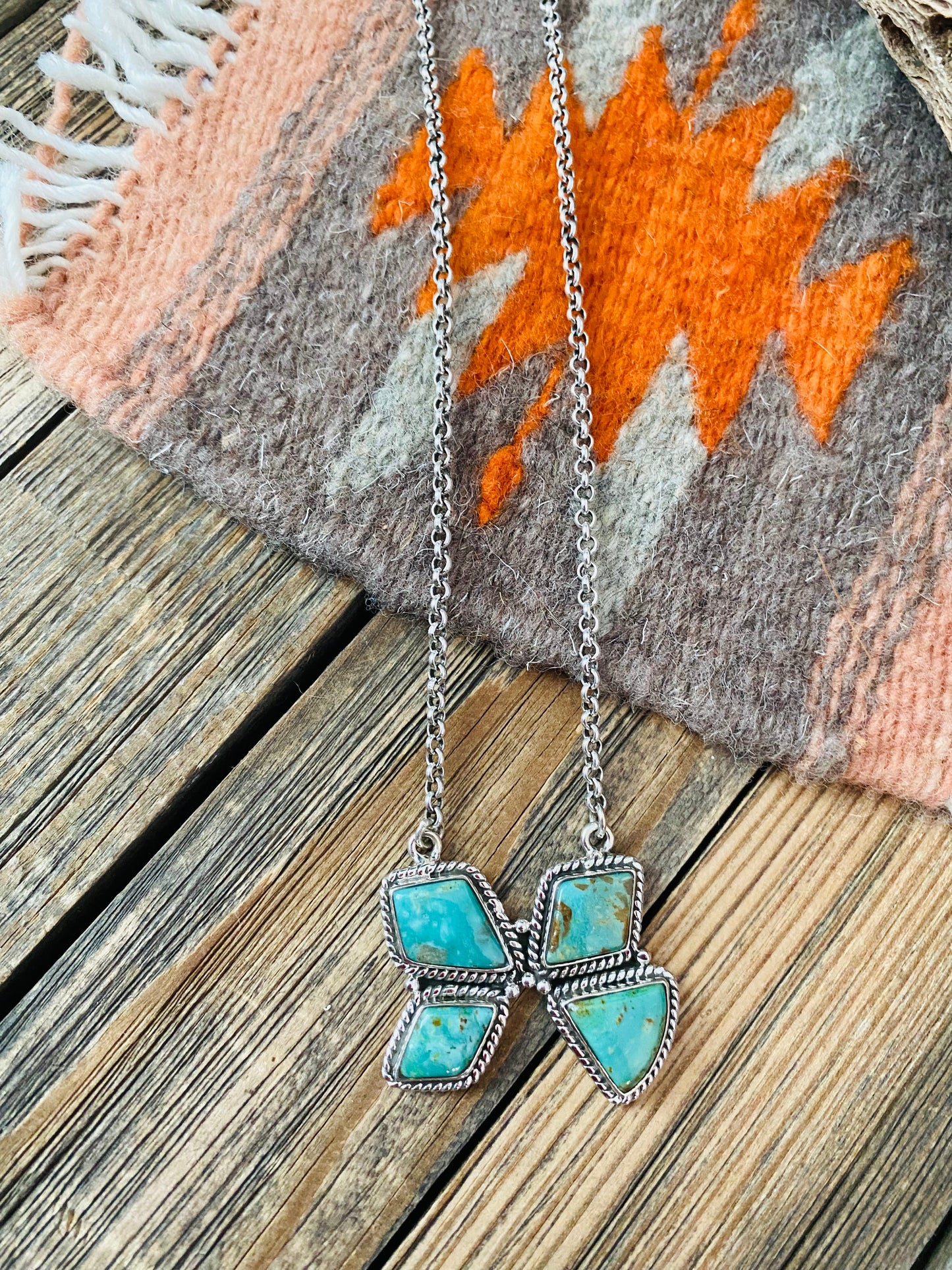 Handmade Sterling Silver & Turquoise Necklace