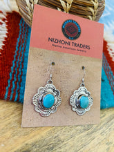 Load image into Gallery viewer, Navajo Sterling Silver &amp; Turquoise Dangle Earrings