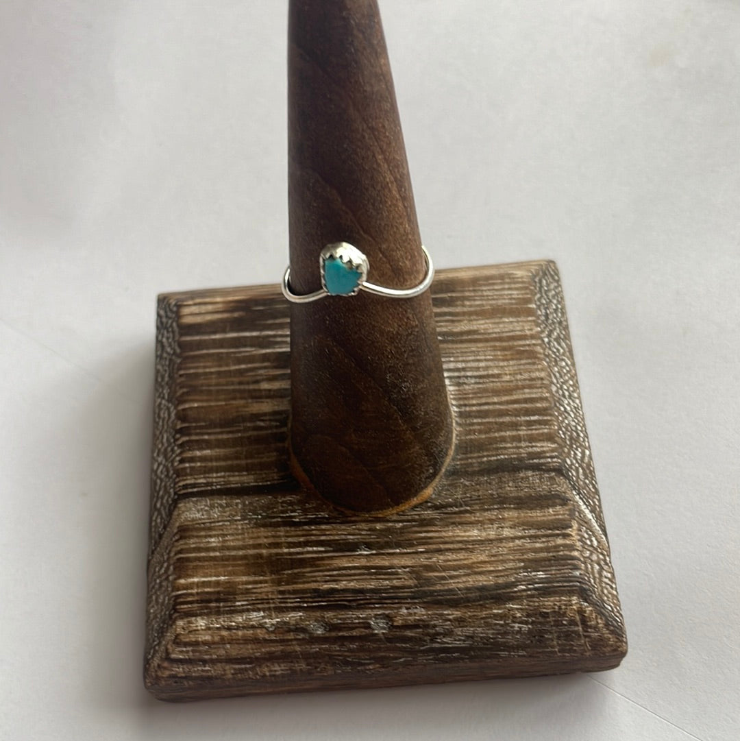 “The One” Navajo Sterling Silver Turquoise Ring