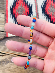 Navajo Multi Stone Beaded Bracelet
