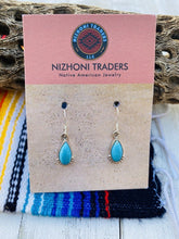 Load image into Gallery viewer, Navajo Sterling Silver &amp; Turquoise Dangle Earrings Signed