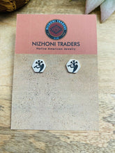 Load image into Gallery viewer, Hopi Overlaid Sterling Silver Kokopelli Stud Earrings