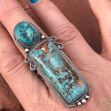 Load image into Gallery viewer, Stunning! Navajo Royston and Sterling Silver Ring Sz 6.5