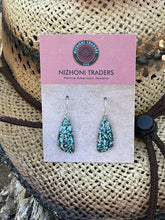 Load image into Gallery viewer, Navajo Multi Stone Turquoise Sterling Silver Dangle Earrings