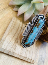 Load image into Gallery viewer, Navajo Royston Turquoise &amp; Sterling Silver Ring Size 8.5