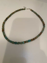 Load image into Gallery viewer, Royston Turquoise &amp; Sterling Silver Beaded 14 Inch Necklace