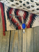 Load image into Gallery viewer, Navajo Sterling Silver &amp; Lapis Blossom Necklace Signed