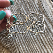 Load image into Gallery viewer, Navajo Bead Sterling Silver Bracelet Cuff