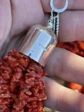 Load image into Gallery viewer, Navajo Sterling Silver Natural Coral 15 Strand Bead 36 Inch Necklace
