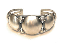 Load image into Gallery viewer, Navajo Sterling Silver Concho Cuff Bracelet By Emer Thompson