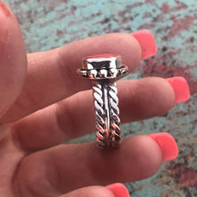 Load image into Gallery viewer, Navajo Sterling Silver Natural Red Coral Ring