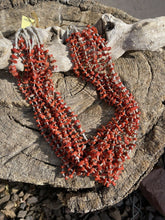 Load image into Gallery viewer, Vintage Old Pawn Navajo Natural Coral Beaded Turquoise &amp; Heishi Necklace