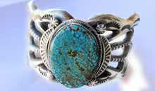 Load image into Gallery viewer, Navajo Royston &amp; Sterling Silver Statement Cuff Bracelet