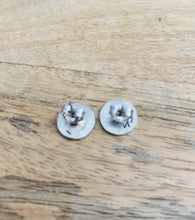 Load image into Gallery viewer, Hopi Overlaid Sterling Silver Kokopelli Stud Earrings