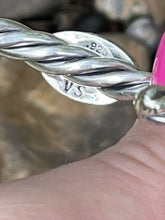Load image into Gallery viewer, Beautiful Navajo Sterling Sonoran Mountain Turquoise Rope Style Bracelet Cuff