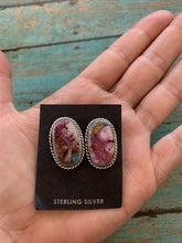 Load image into Gallery viewer, Navajo Pink Dream Mojave &amp; Sterling Silver Studs