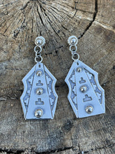 Load image into Gallery viewer, Navajo Sterling Silver Southwest Dangle Earrings Signed