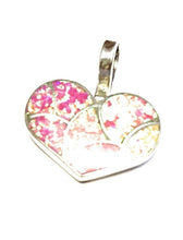 Load image into Gallery viewer, Zuni Iridescent Pink Opal &amp; Sterling Silver Heart Pendant