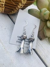 Load image into Gallery viewer, Navajo Sterling Silver Blossom Dangle Earrings