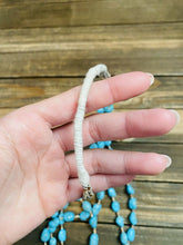 Load image into Gallery viewer, Vintage Old Pawn Navajo Turquoise &amp; Heishi 3-Strand Beaded Necklace
