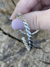 Load image into Gallery viewer, Navajo Southwest Sterling Silver 1 1/2 Inch Diameter Hoop Earrings