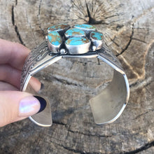 Load image into Gallery viewer, Navajo Sterling Silver Royston Turquoise Cuff Bracelet By Benson Shorty