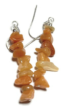 Load image into Gallery viewer, Navajo Sterling Silver Cream Quartz Chip Dangle Earrings