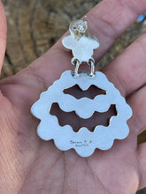 Load image into Gallery viewer, Navajo Sterling Silver &amp; Natural Gem Stone Dangle Earrings
