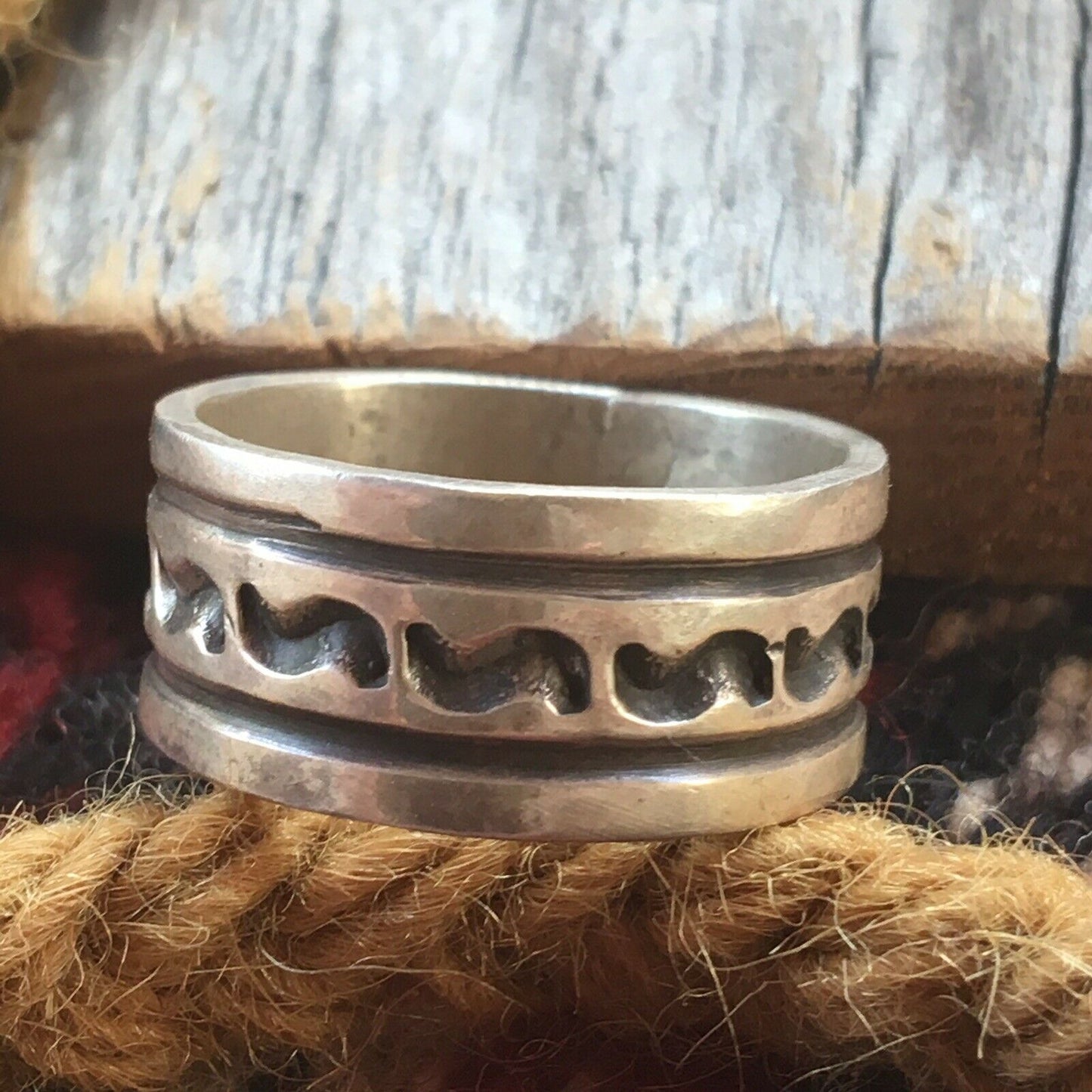 Navajo Sterling Silver Ring Size 11