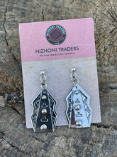 Load image into Gallery viewer, Navajo Sterling Silver Southwest Dangle Earrings Signed