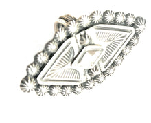 Load image into Gallery viewer, Navajo Diamond Star Sterling Silver Ring Size 8 Signed