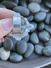 Load image into Gallery viewer, Navajo Sterling Sonoran Gold And Golden Hills Turquoise Cluster Ring Size 8.5