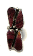 Load image into Gallery viewer, Navajo Purple Spiny &amp; Sterling Silver Ring Size 6