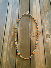 Load image into Gallery viewer, Navajo Sterling Silver &amp; Multi Stone Beaded Necklace