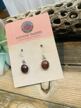 Load image into Gallery viewer, Vintage Old Pawn Navajo Labradorite &amp; Sterling Silver Dangle Earrings