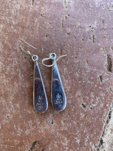 Load image into Gallery viewer, Navajo Pink Dream Mohave &amp; Sterling Silver Rain Drop Dangle Earrings
