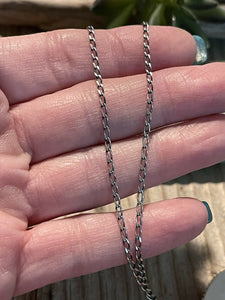 Navajo Sterling Silver And Turquoise Stone Southwest Necklace Signed