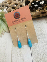Load image into Gallery viewer, Navajo Kingman Turquoise &amp; Sterling Cone Dangles