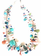Load image into Gallery viewer, Daniel Coriz Multi Stone  Sterling Silver Beaded Necklace