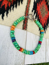 Load image into Gallery viewer, Navajo Multi Stone &amp; Sterling Silver Beaded Bracelet
