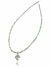 Load image into Gallery viewer, Navajo Sterling Silver Turquoise &amp; Heishi Stone Bead Blossom Necklace