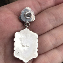 Load image into Gallery viewer, Sterling Silver And Multi Stone Dangle Earrings